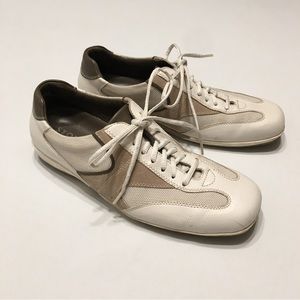 Stonefly Men's White Tan Leather Shoes